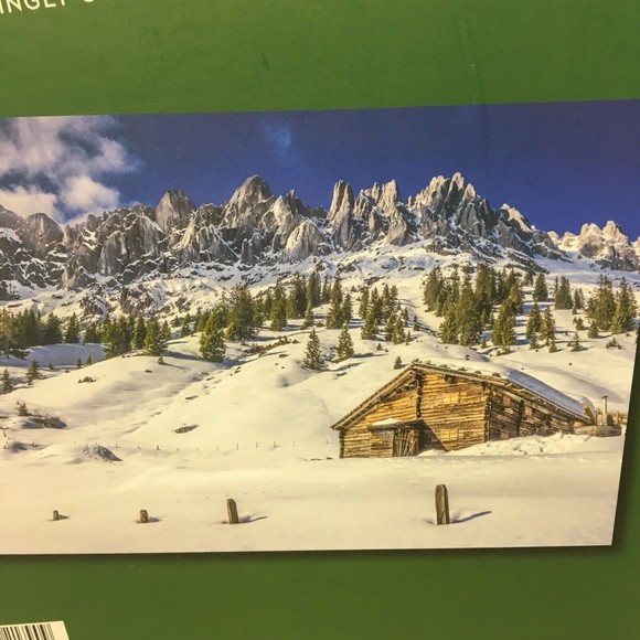 Jigsaw Puzzle The Festive Jigsaw Collection Winter Cabin 1000 pcs w/Post… - Picture 7 of 11